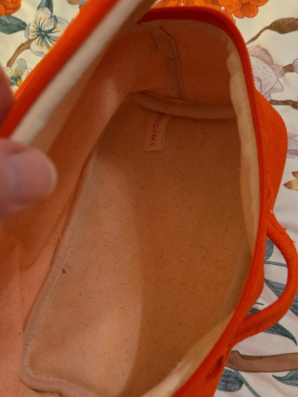 Origins Orange Travel Makeup Pouch, NWT